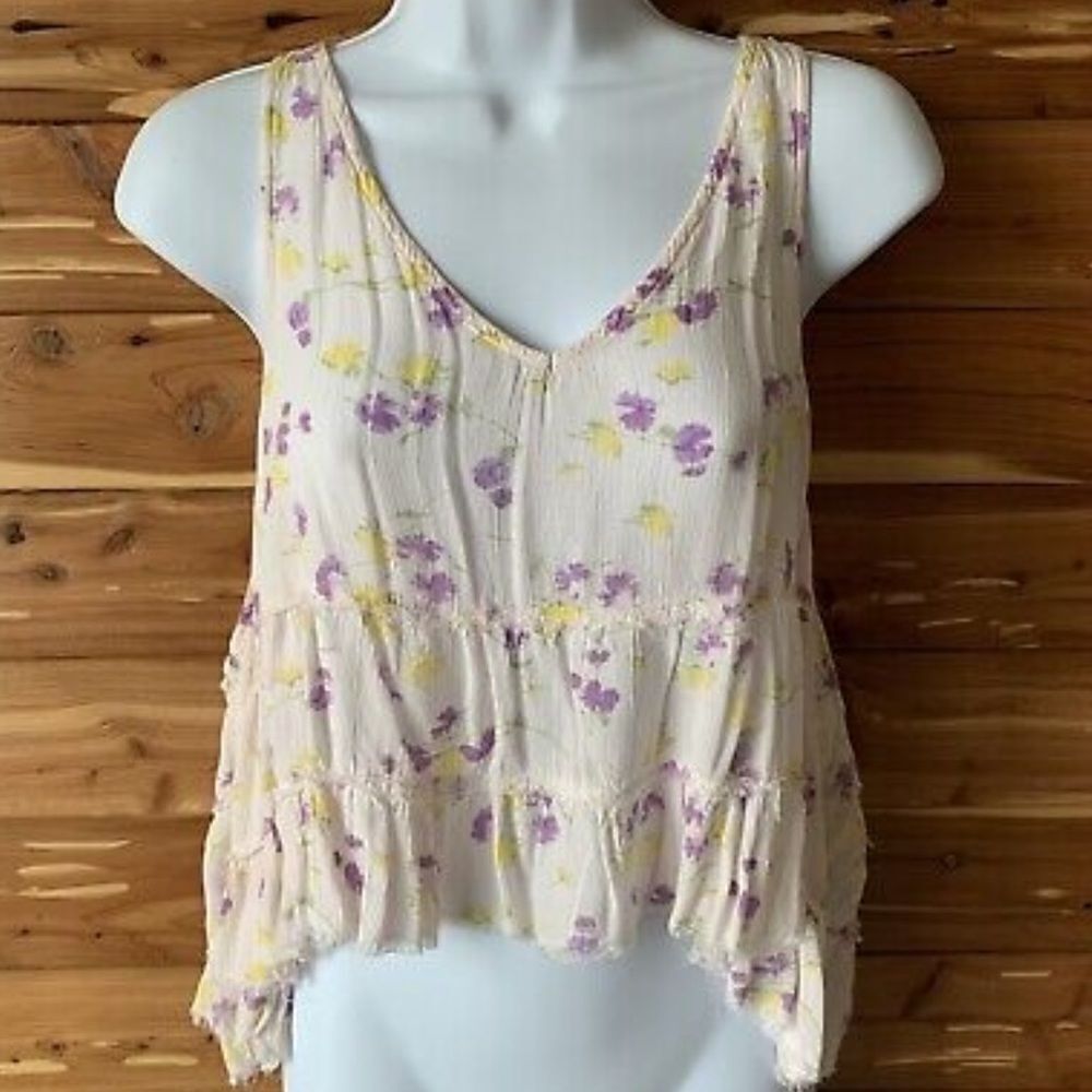 Free People Ruffle Tank